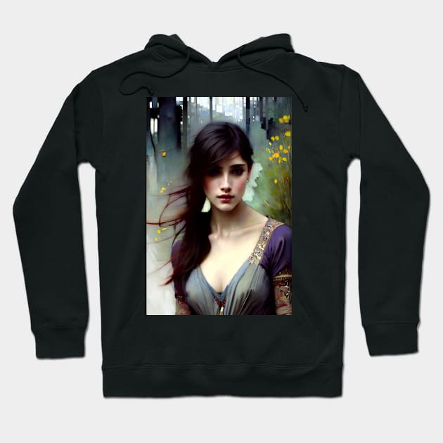 Beautiful Girl 50 Hoodie by EtherMeditation